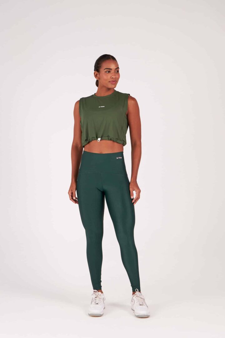 Alternative view of CROPPED LARA VERDE CROCO