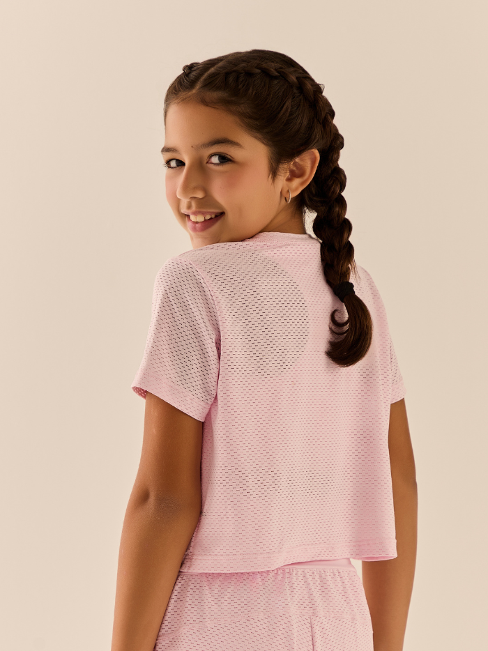 Alternative view of CROPPED LARISSA INFANTIL LIGHT PINK