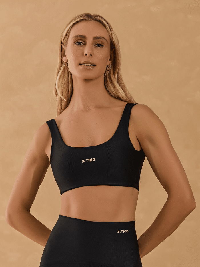 TOP LIA PRETO CANELADO