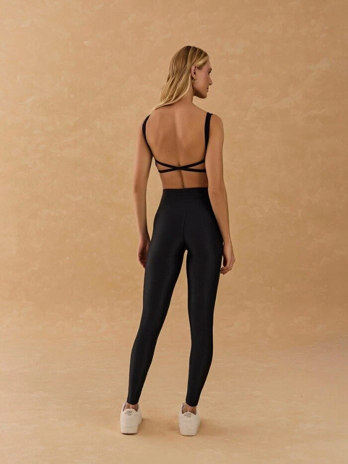 Alternative view of LEGGING LUIZA PRETA CANELADO